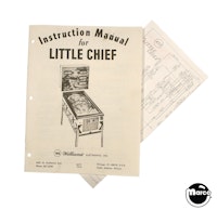 LITTLE CHIEF (Williams) Manual & Schematic
