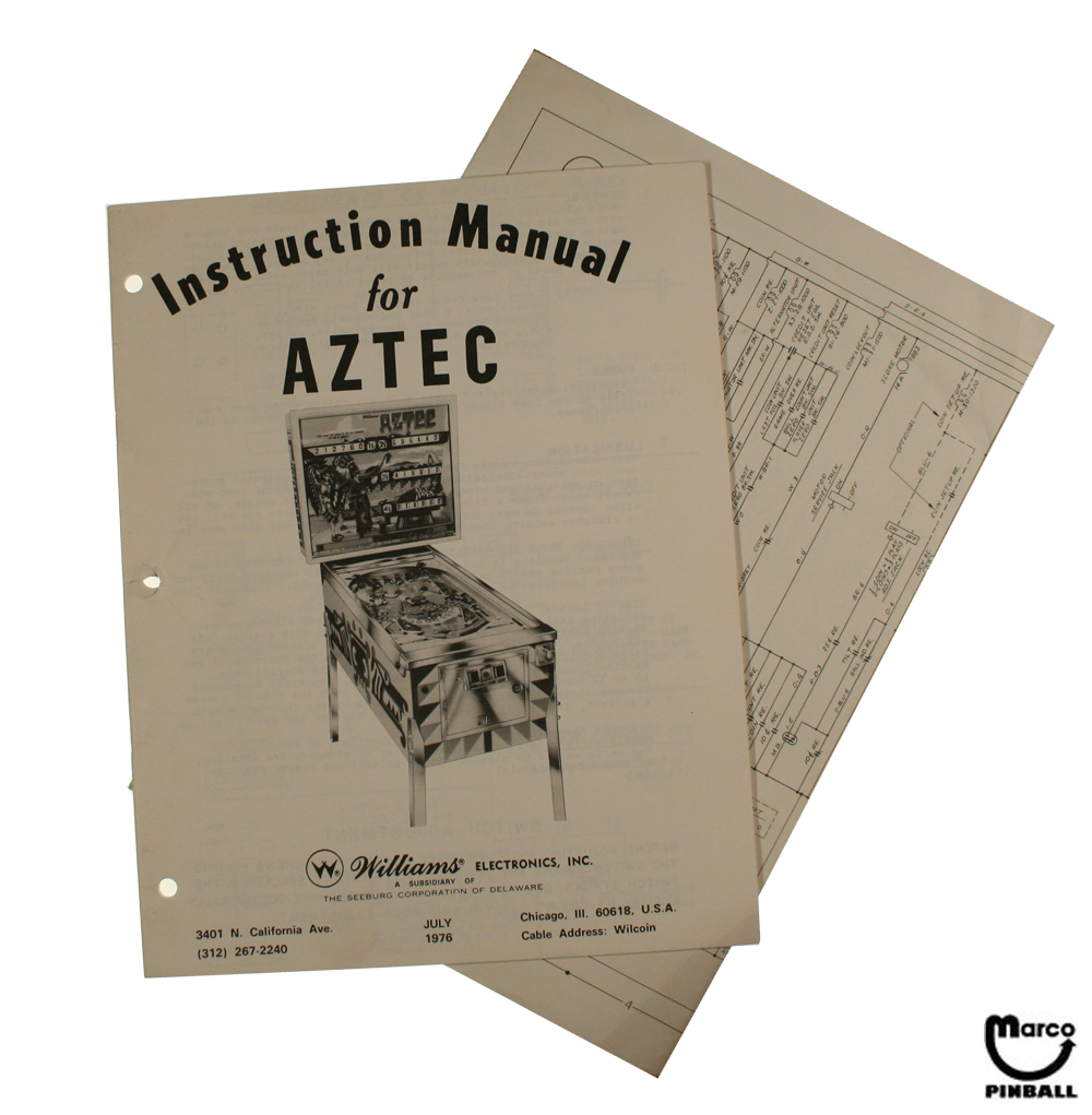 AZTEC (Williams) Manual & Schematic