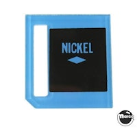 Price plate coin entry Williams Nickel 1 Play
