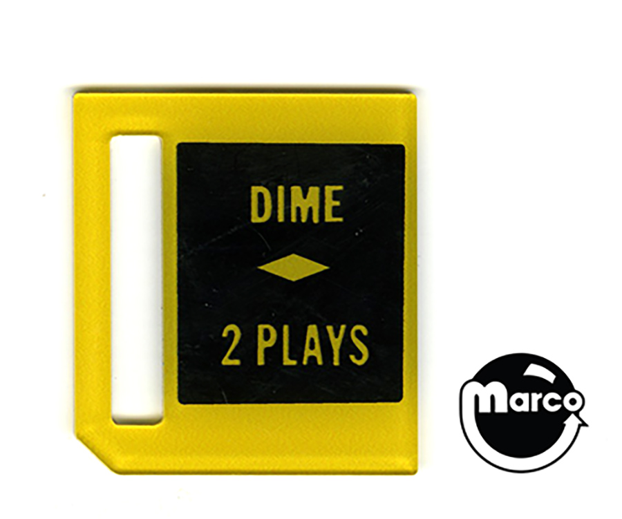 Price plate Williams Dime 2 Plays