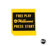Price plate (Williams) Free Play Press