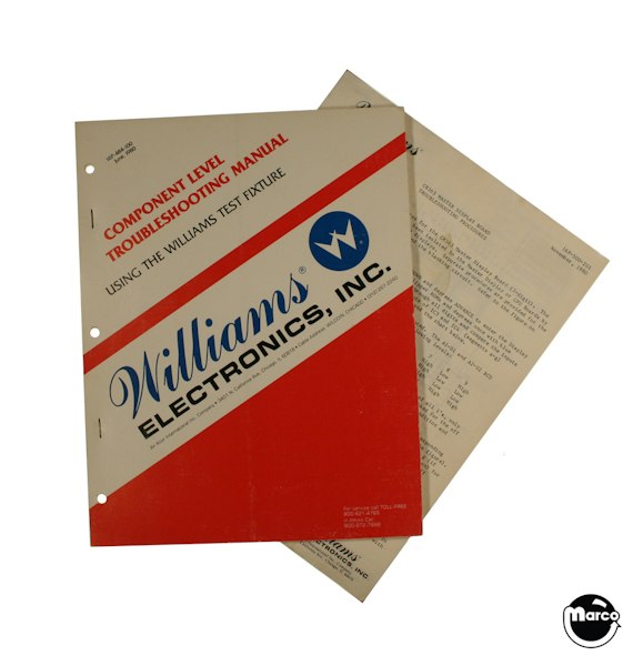 16P-484-100 - Williams Component Level Troubleshooting Manual - Marco ...