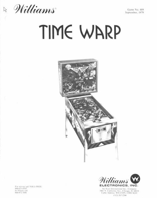 TIME WARP (Williams) Manual