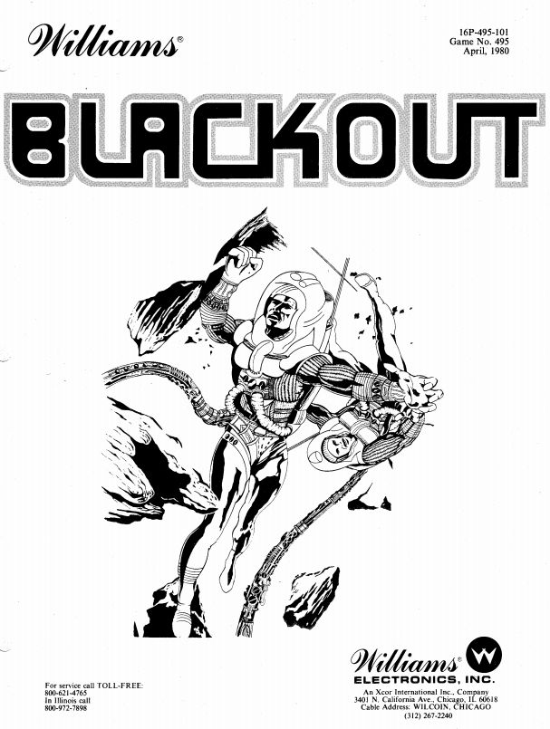 BLACKOUT (Williams) Manual  & Schematic