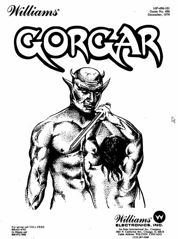 GORGAR (Williams) manual & schematic