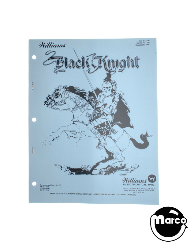 BLACK KNIGHT (Williams) Manual/Schematic Reprint