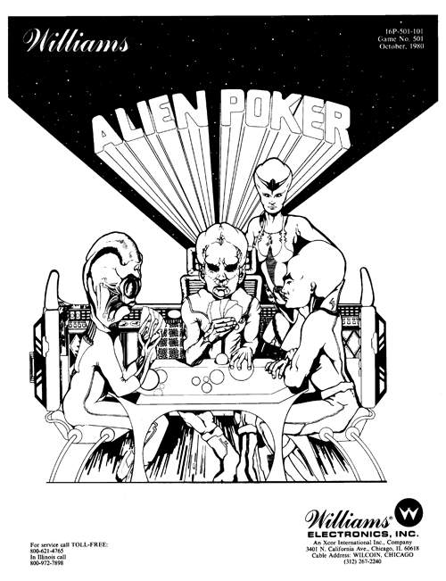 ALIEN POKER (Williams) Manual/Schematic