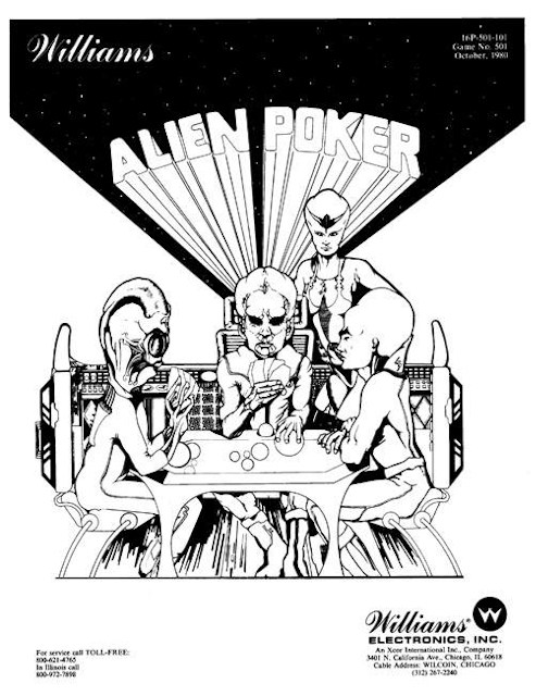 ALIEN POKER (Williams) Manual/Schematic