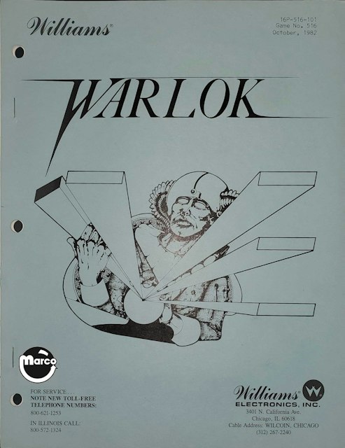 WARLOK (Williams) Manual & Schematic