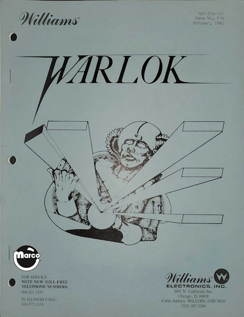 WARLOK (Williams) Manual & Schematic