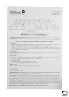 DEFENDER Pinball (Williams) Handbook