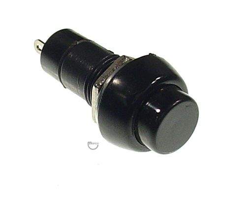 Switch - pushbutton black with fastener