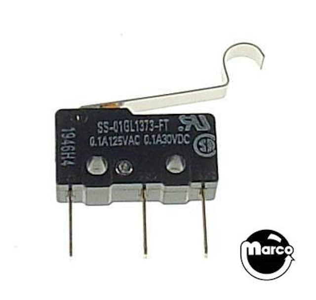Subminiature switch and lever actuator hook USE 180-5209-00