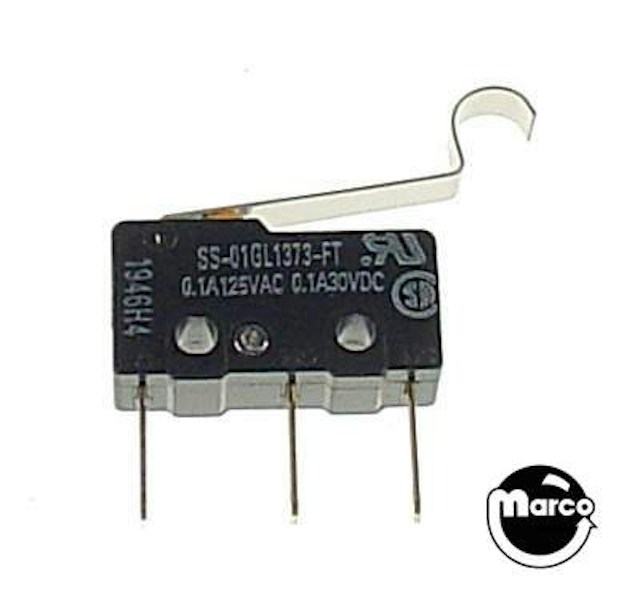 Subminiature switch and lever actuator hook 180-5199-00