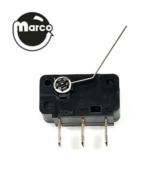 Rotary microswitch roll down mechanism