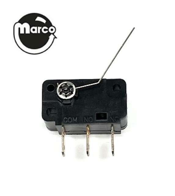 Rotary microswitch roll down mechanism
