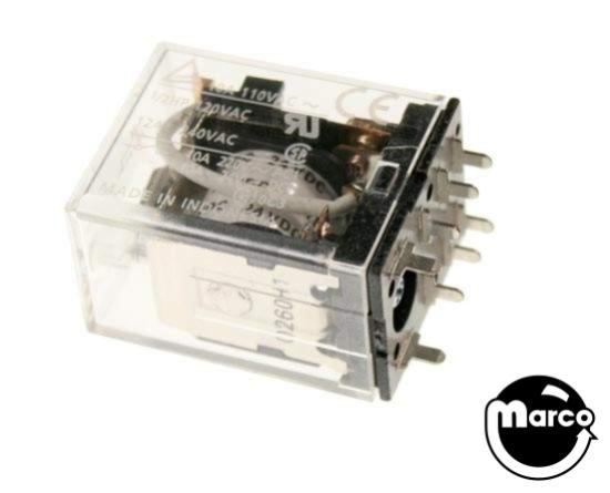 Relay - 24v, 10A, DPDT for PPB & power supply