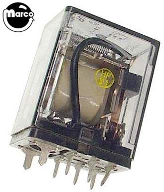 Relay - 24v 7A DPDT snubber K10P-11D55-24,  Use 5580-09555-01