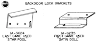 Backbox door bracket Williams