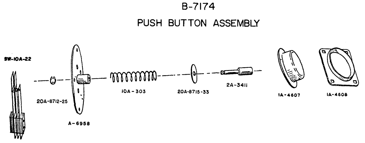 Bat pushbutton housing Williams baseball