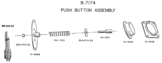 Bat pushbutton housing Williams baseball