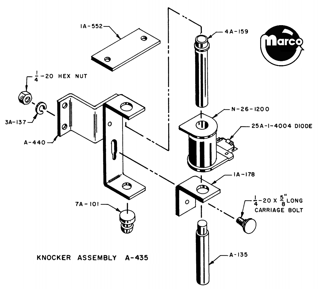 Knocker bracket Stern SEI