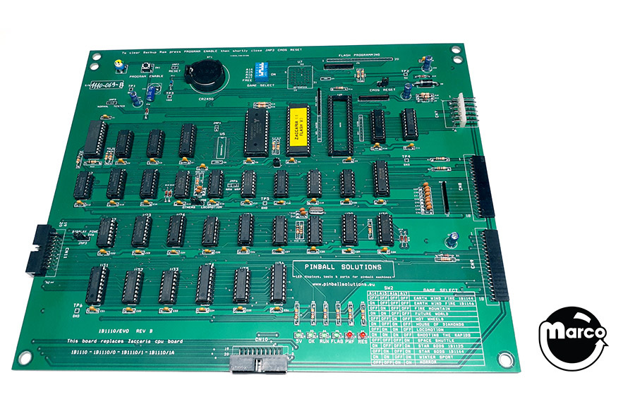 1B1110 - CPU board Zaccaria G1 - Marco Specialties Pinball Parts