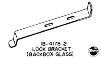 Backglass lock bracket Williams