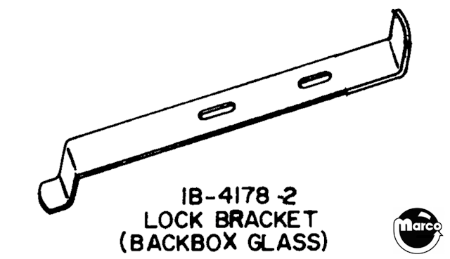 Backglass lock bracket Williams