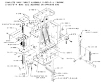 Drop target assembly - Stern/CCM right
