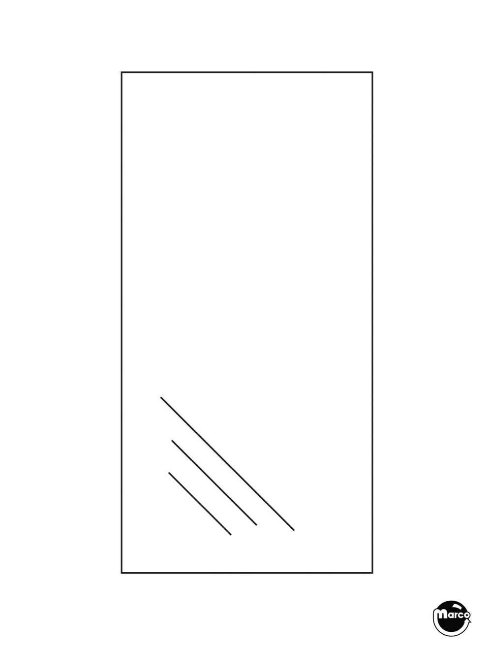 Glass playfield 24-9/16 x 45.75 x 3/16 inch Stern SEI