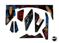 JAMES BOND (Gottlieb) Plastic set