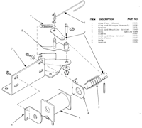 Ball gate lever Gottlieb