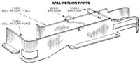 Outhole ball return wireform Gottlieb