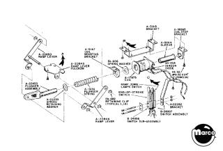 Ramp fulcrum shaft