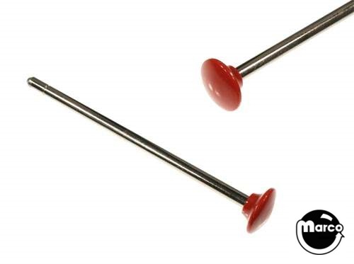 Ball shooter rod - red opaque 7-7/8 inch shaft