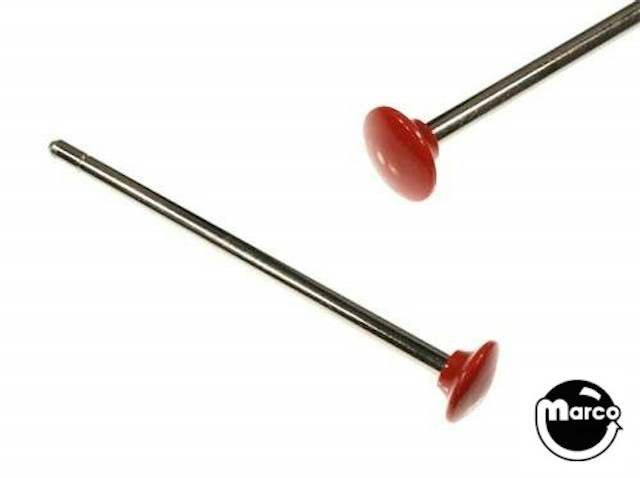 Ball shooter rod - red opaque 7-7/8 inch shaft