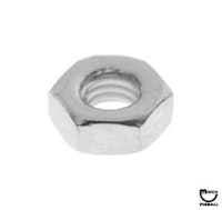 Nut metric hex M3 x .5mm pitch