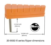 Flipper & shaft - ridges black