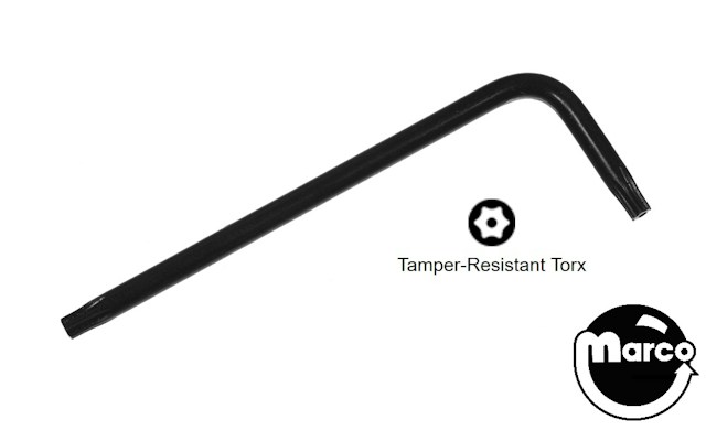 Torx® wrench key T-20 tamper resistant