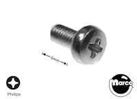 Machine Screw M3 x .5 x 6mm lg p-ph