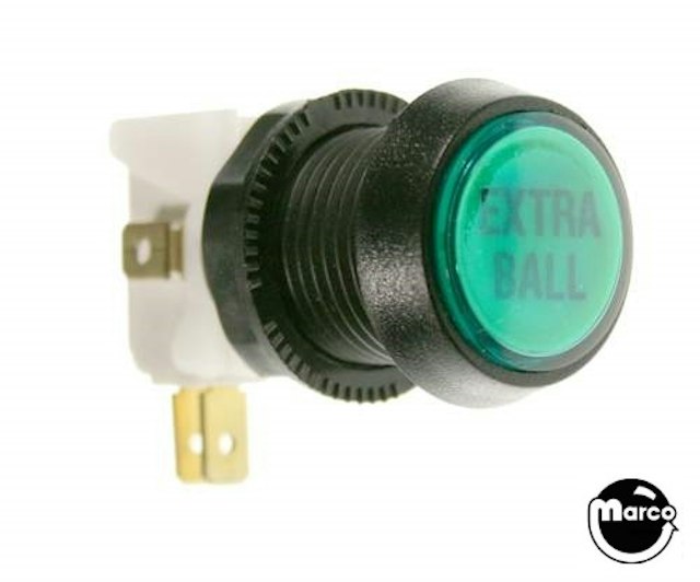 Pushbutton 1 round green Extra Ball
