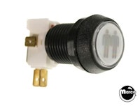 Pushbutton 1 inch round white 2 Player