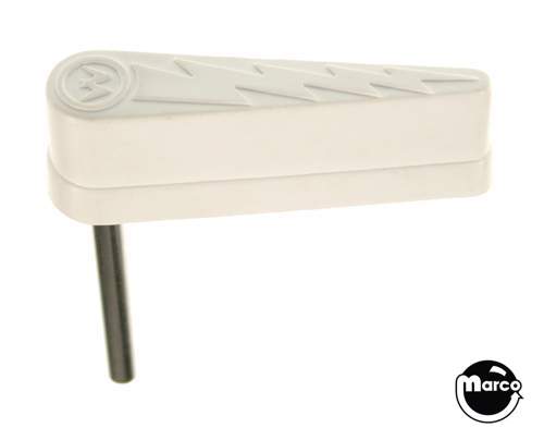 20-9734-5 - Flipper & shaft - lightning bolt WHITE - Marco