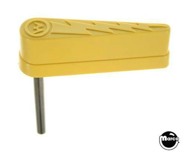 Flipper & shaft - lightning bolt YELLOW