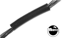 Split hose sleeve 7/8 inch black / ft