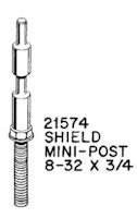 Mini post 8-32 x 3/4 inch thread