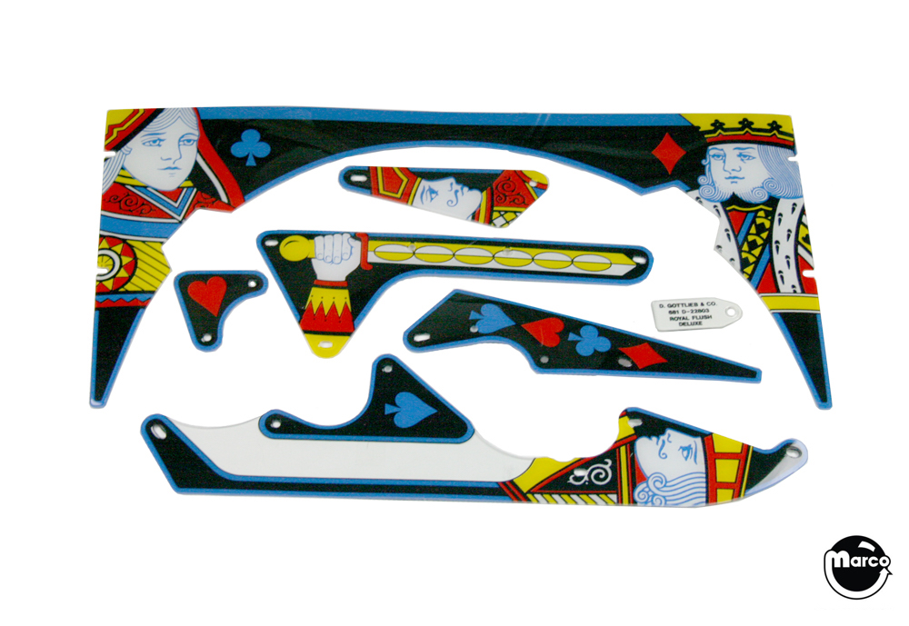 22803 - ROYAL FLUSH DELUXE (Gottlieb) Plastic set - Marco