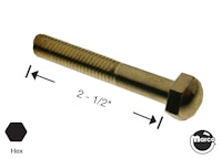 Leg bolt 3/8-16 x 2-1/2 inch acorn head brass