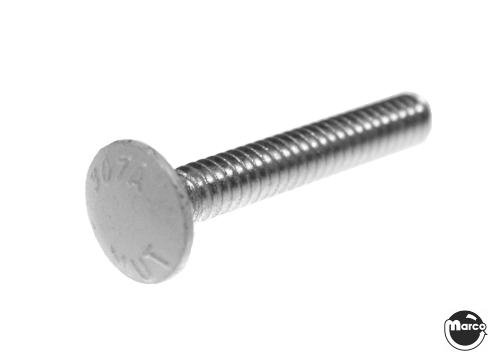 Bolt carriage 10-24 x 1-1/4 inch white